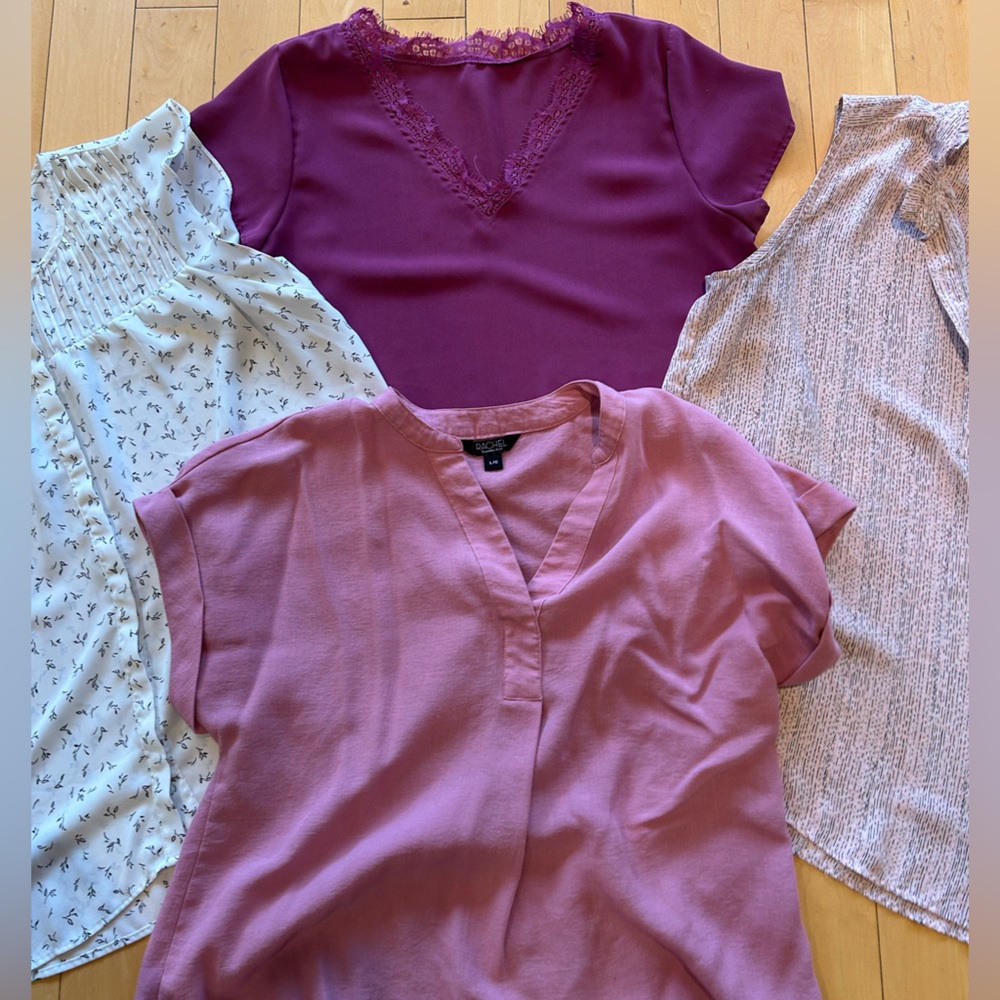 Feminine Pink/Purple Blouse BUNDLE